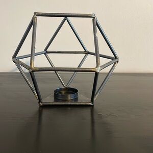 Modern Geometric Metal Candle Holder